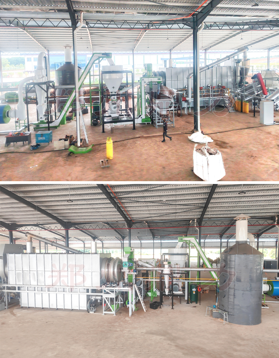 马来西亚棕榈炭化机