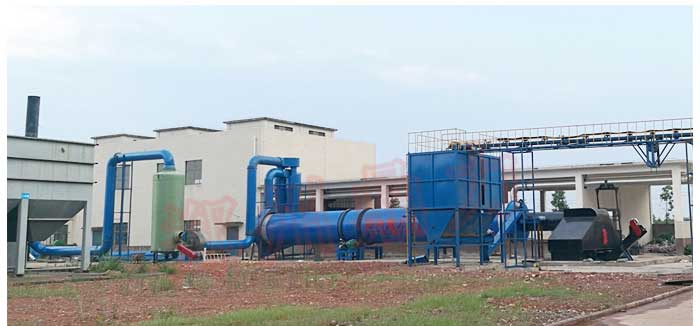 湖南药渣烘干机生产线